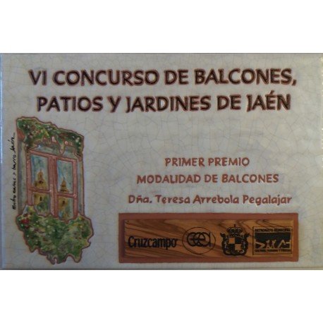 Trofeo VI Concurso de balcones, patios y jardines de Jaén