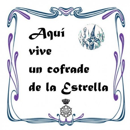 Azulejo Hermandad Piedad y Estrella de Jaén 