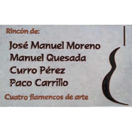Placa "El rincón Flamenco" de Jaén