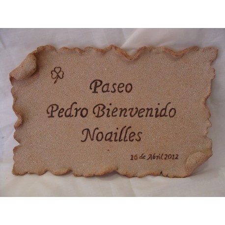 Placa "Pedro Bienvenido" de Paterna (Valencia)