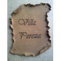 Placa para entrada de casa