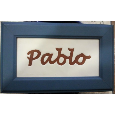 Placa nombre