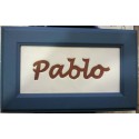 Placa nombre
